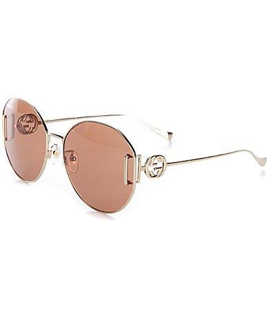 Gucci Womens Gg1206SA 63mm Round Sunglasses Product Image