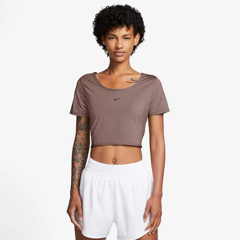 Nike Women's One Classic Dri-FIT Short-Sleeve Cropped Twist Top Product Image