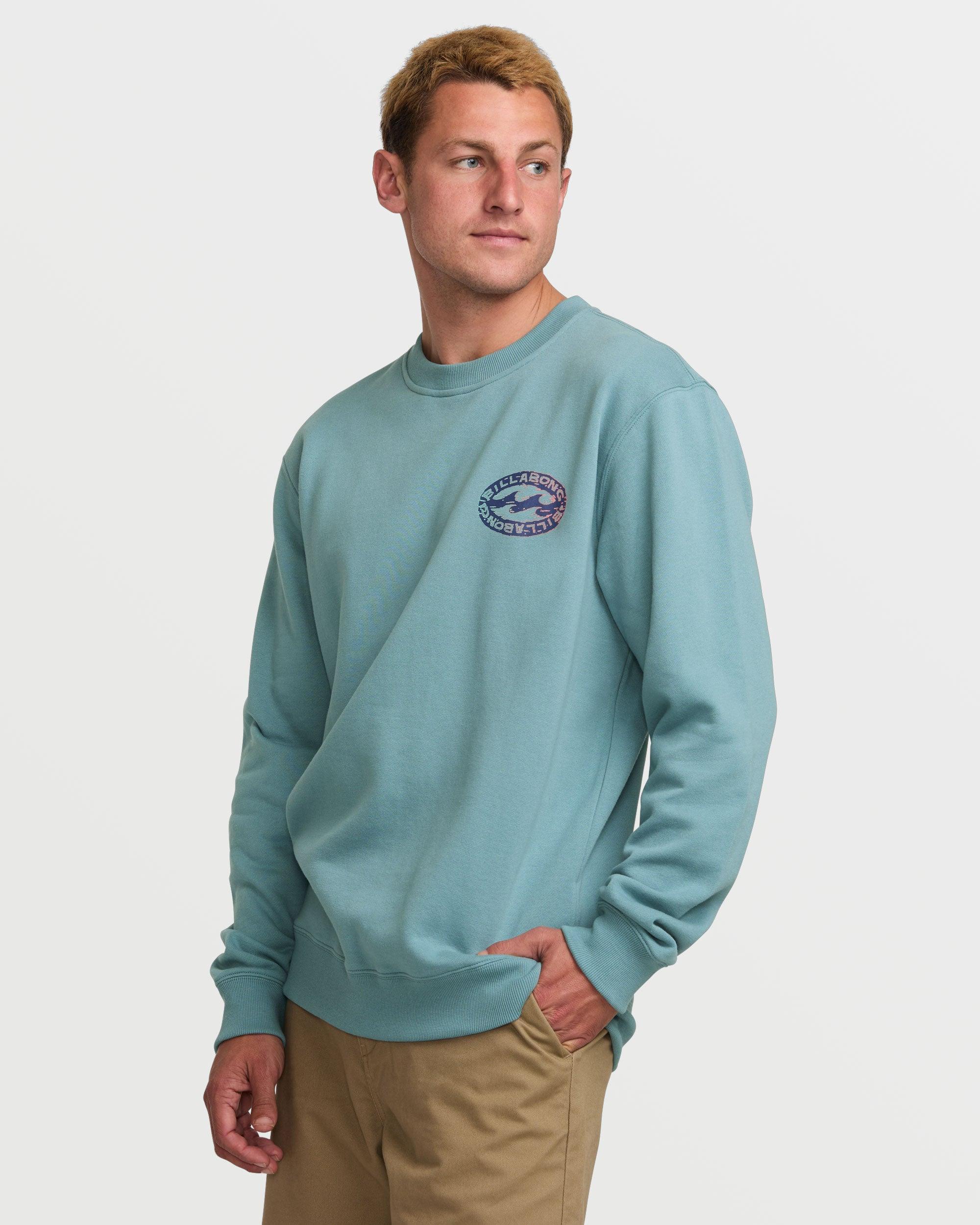 Short Sands Crew Sweatshirt - Washed Blue Male Product Image