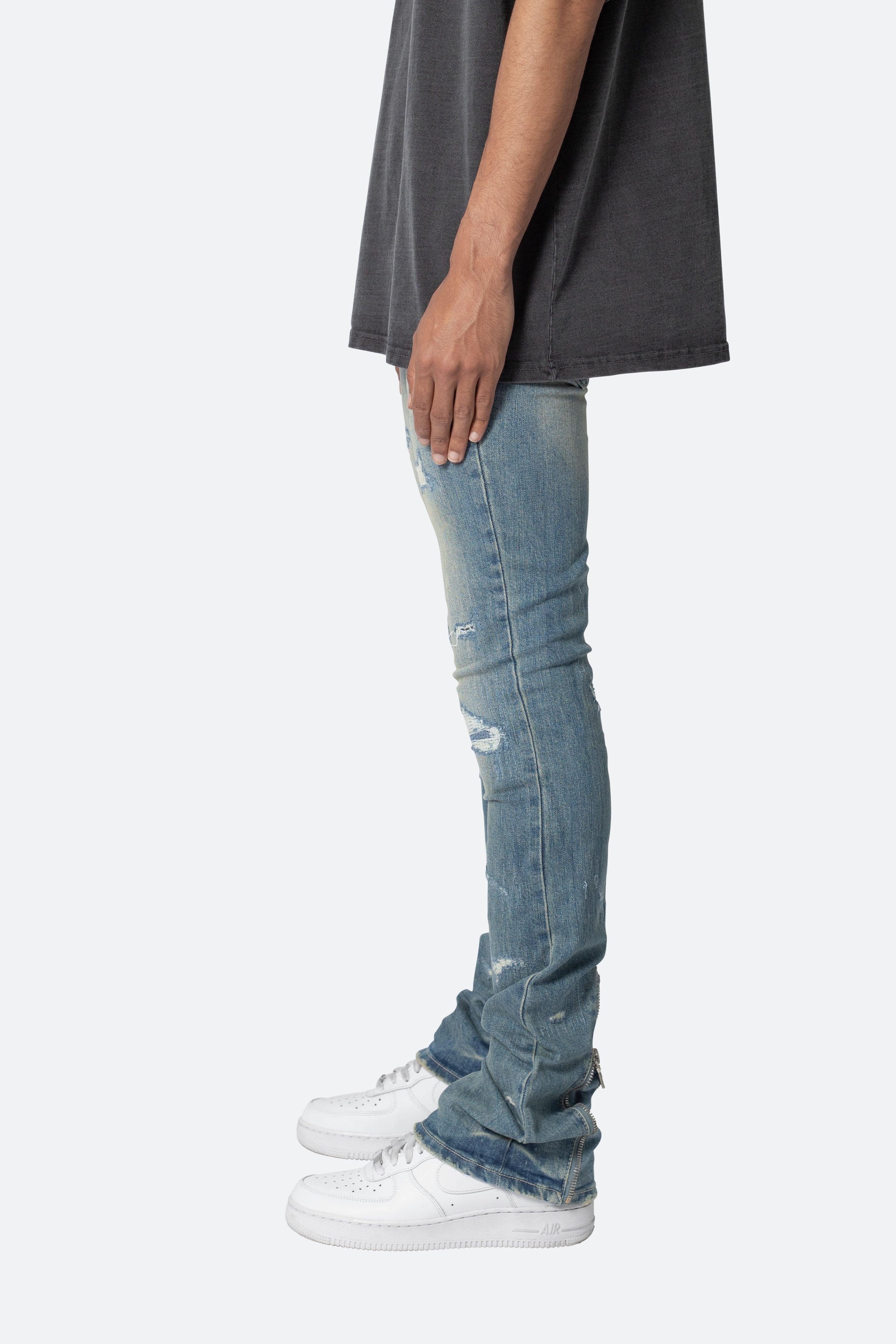 X503 Convertible Skinny Denim - Blue Product Image