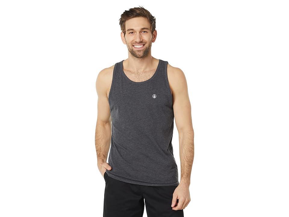 Volcom Solid Heather Tank (Dark Black Heather 1) Men's Clothing Product Image