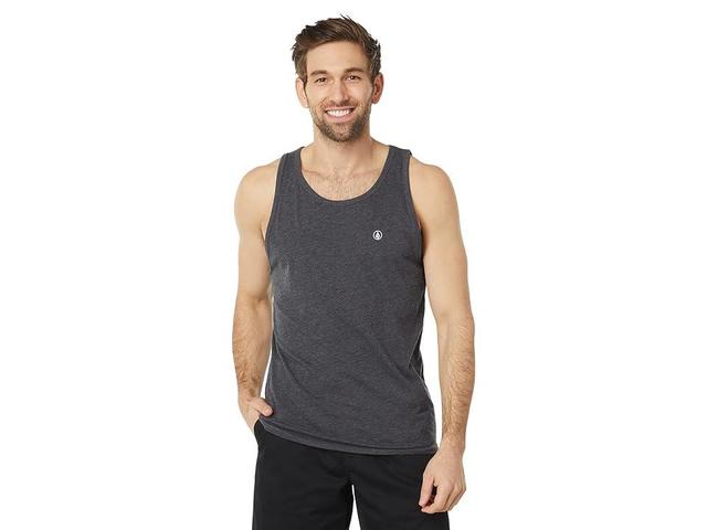 Volcom Solid Heather Tank (Dark Black Heather 1) Men's Clothing Product Image