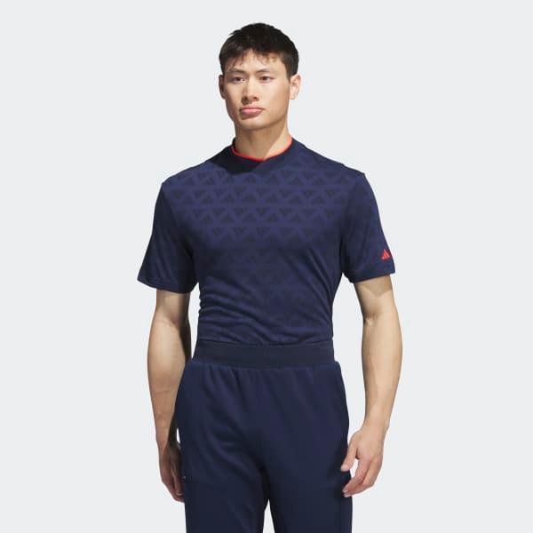 Adi Jacquard Mock Polo Shirt Product Image