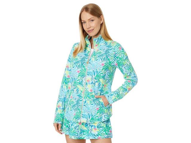 Lilly Pulitzer Leona Upf 50+ Zip-Up Via Parigi) Women's Clothing Product Image