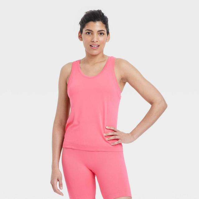 Womens Seamless Tank Top - All In Motion Coral Product Image