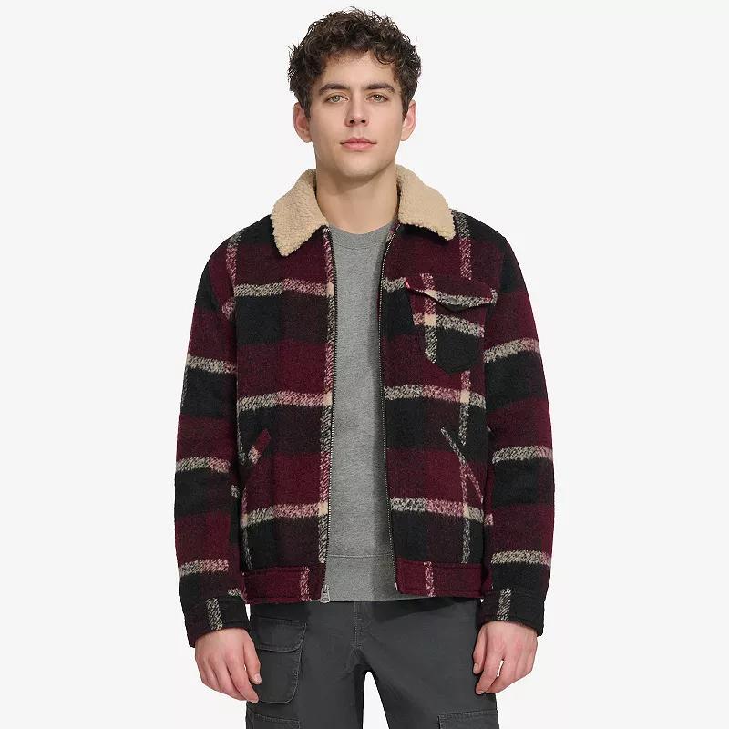 Mens Levis Wool Blended Depot Jacket with Sherpa Collar Product Image