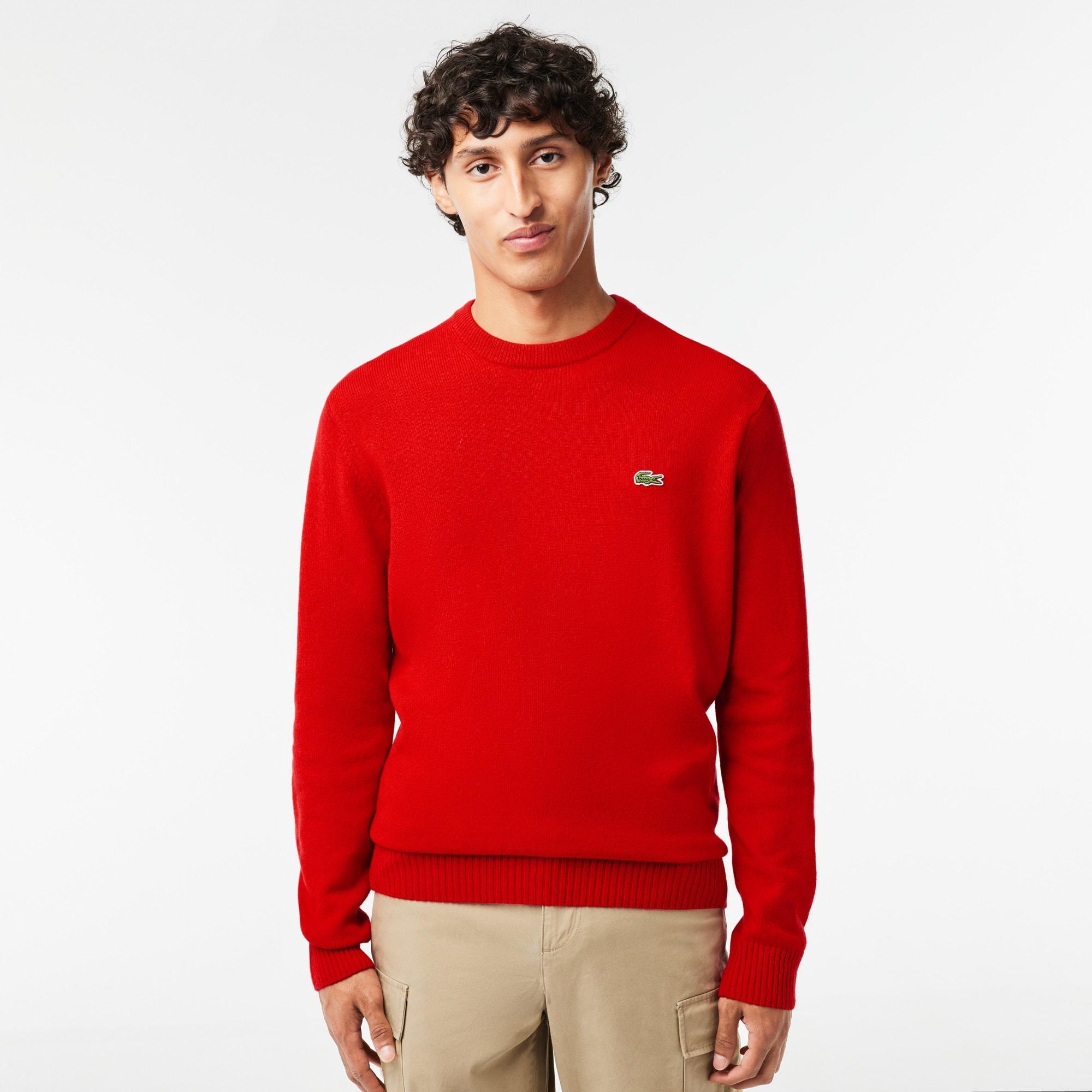 Men's Crew Neck Wool Sweater Product Image