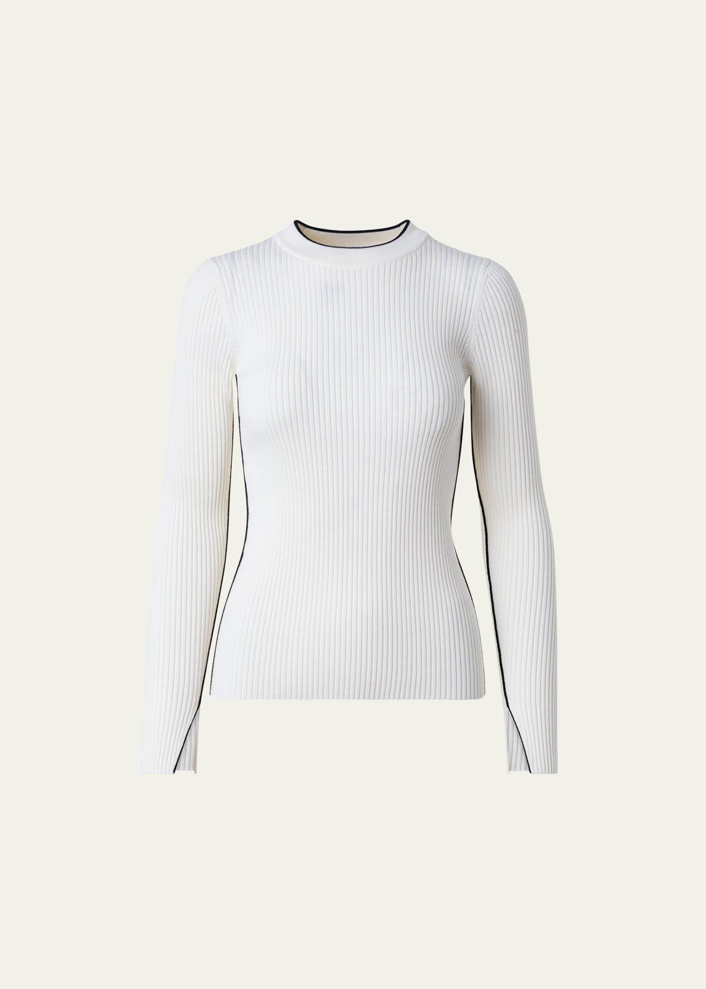 Womens Merino Wool Crewneck Sweater Product Image