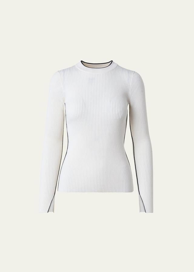 Womens Merino Wool Crewneck Sweater Product Image