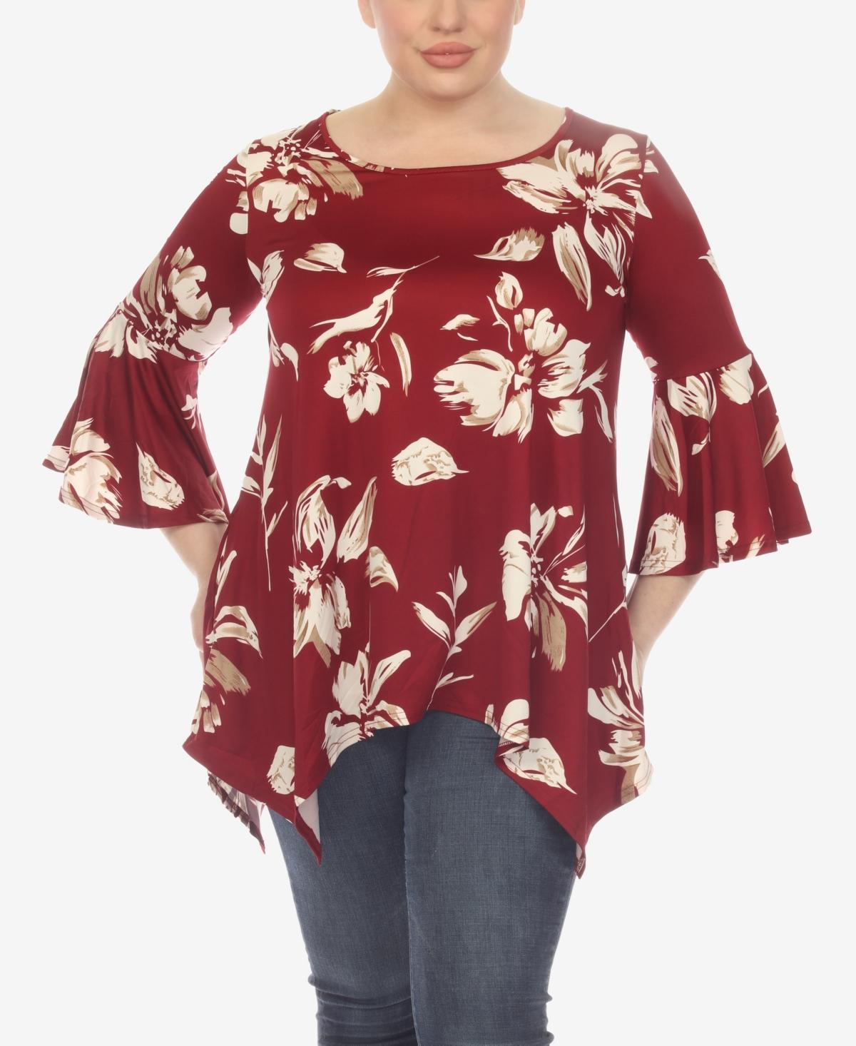 White Mark Plus Size Blanche Tunic Top Product Image