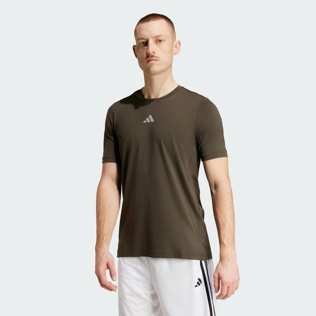 adidas Cool Feel Tee Shadow Olive S Mens Product Image