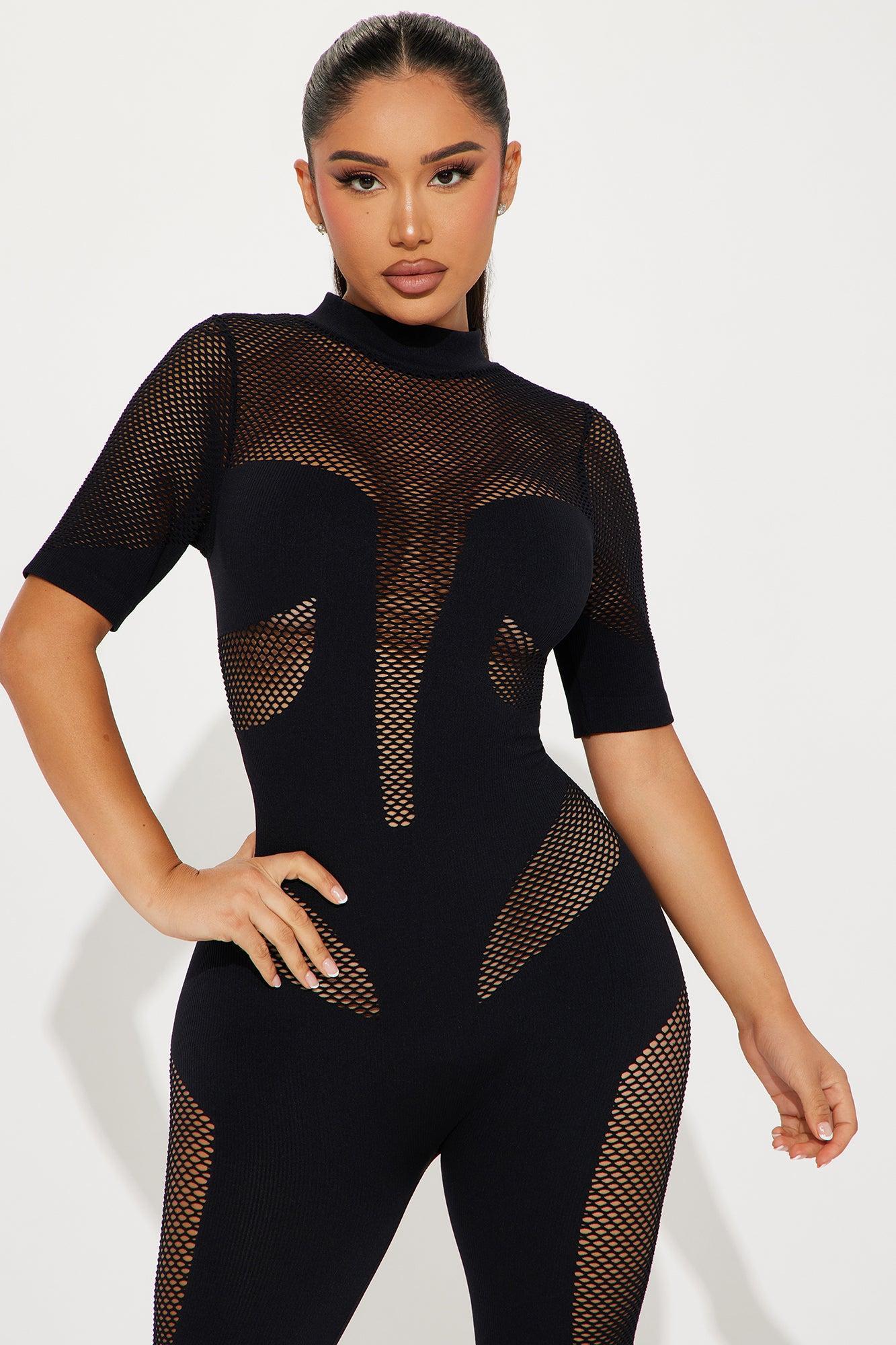 Two Way Street Seamless Jumpsuit - Black Product Image