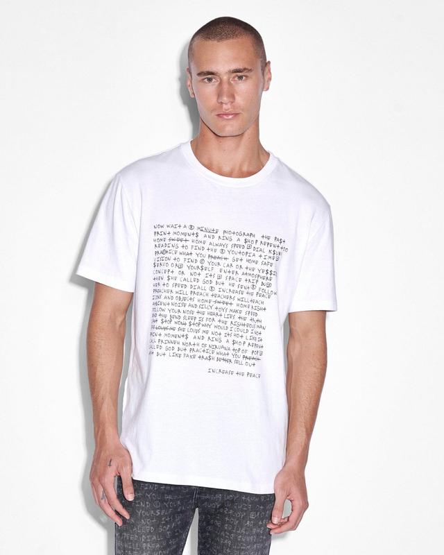 WHITENOISE KASH SS TEE SPACE WHITE Male Product Image