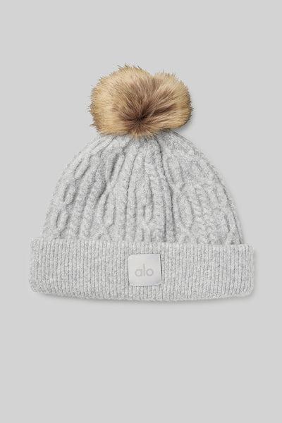 Cable Knit Beanie - Athletic Heather Grey Product Image