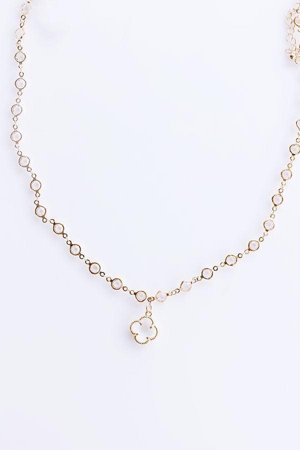 Charming Smile Necklace in Clear Product Image