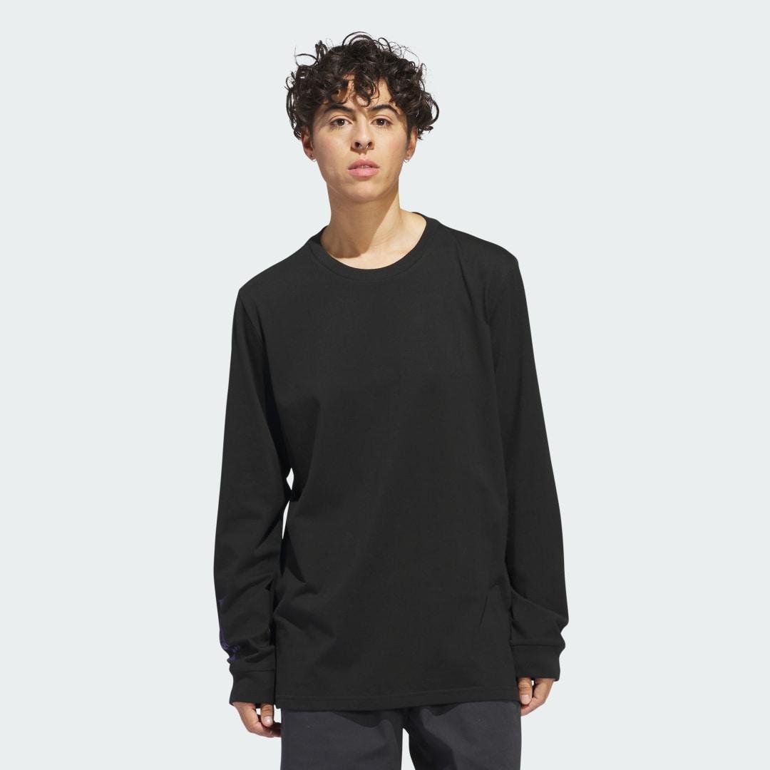 adidas 4.0 Circle Long-Sleeve Tee Black M Mens Product Image