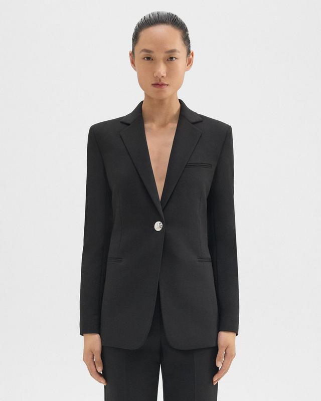 Slim Blazer in Double Weave Product Image