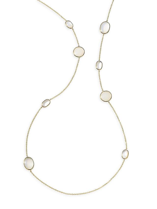 Womens Luce 18K Yellow Gold & Multi-Stone Medium Station Necklace Product Image