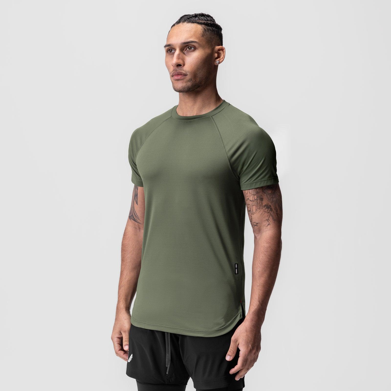 0660. AeroSilver® Established Tee - Olive "ASRV" Product Image