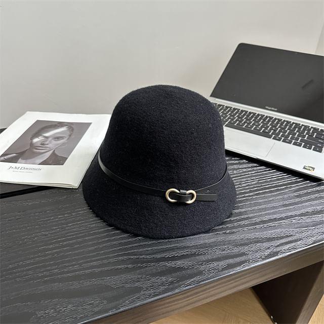 Belted Felt Cloche Hat product image