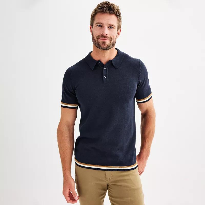 Mens Apt. 9 Tipped Sweater Polo Product Image