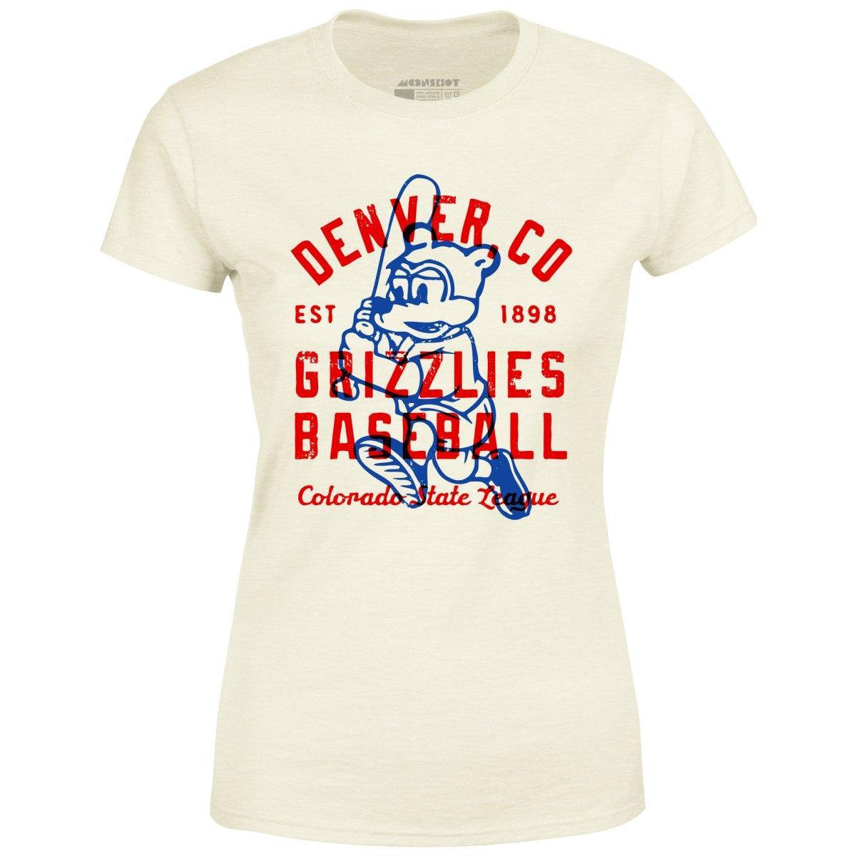 Denver Grizzlies - Colorado - Vintage Defunct Baseball Teams - Women's T-Shirt Female Product Image