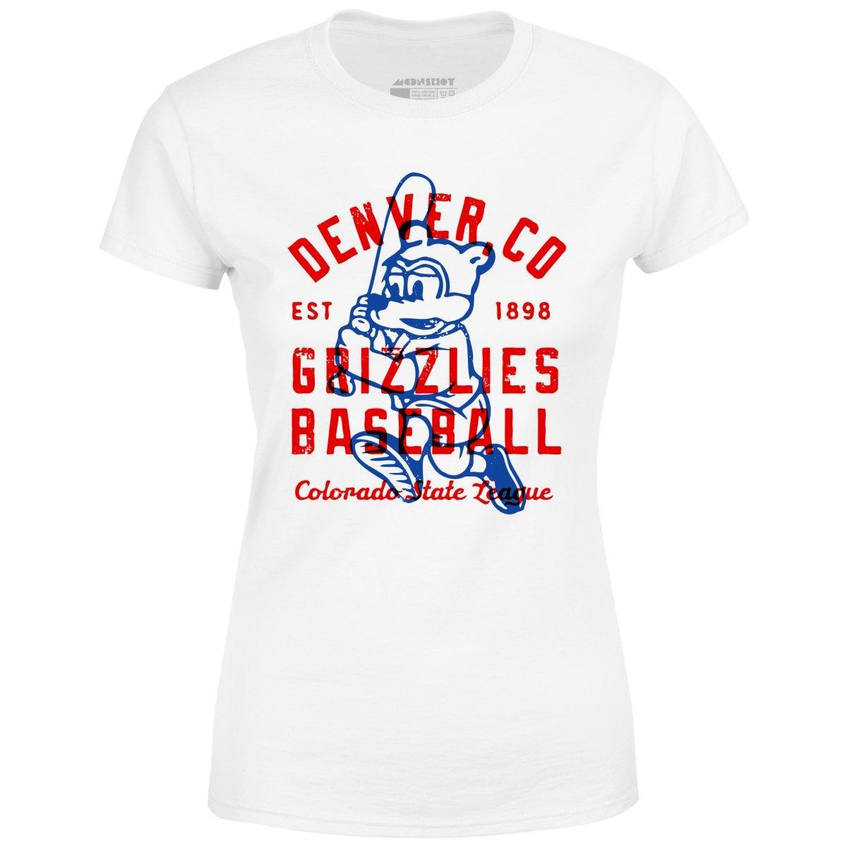 Denver Grizzlies - Colorado - Vintage Defunct Baseball Teams - Women's T-Shirt Female Product Image