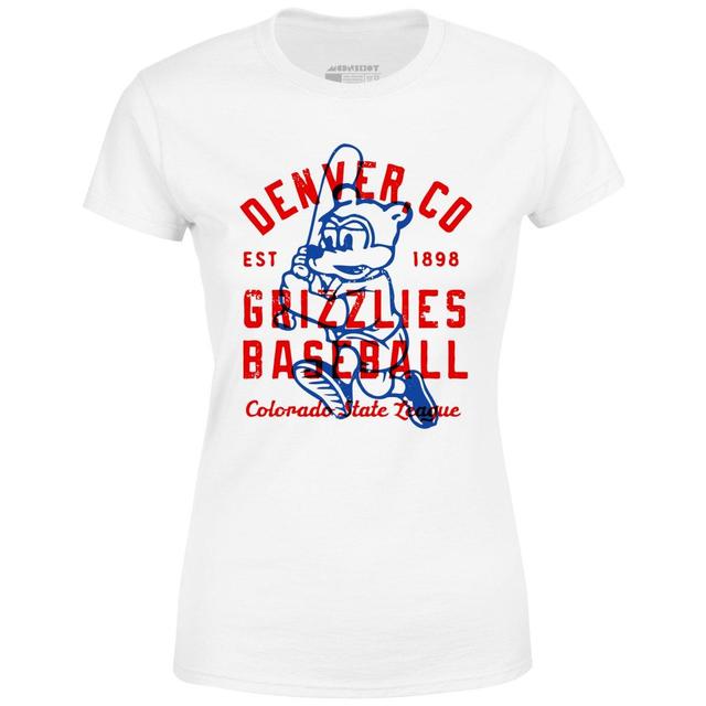 Denver Grizzlies - Colorado - Vintage Defunct Baseball Teams - Women's T-Shirt Female Product Image