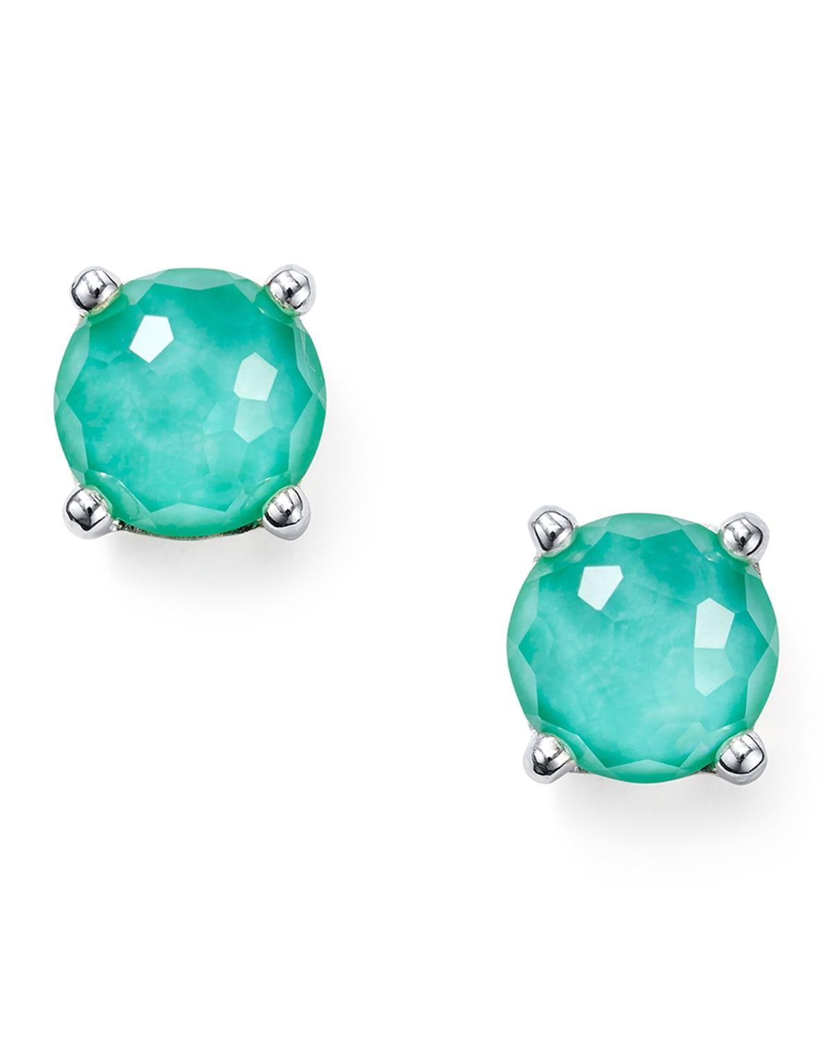 Womens Rock Candy Sterling Silver & Doublet Stud Earrings Product Image