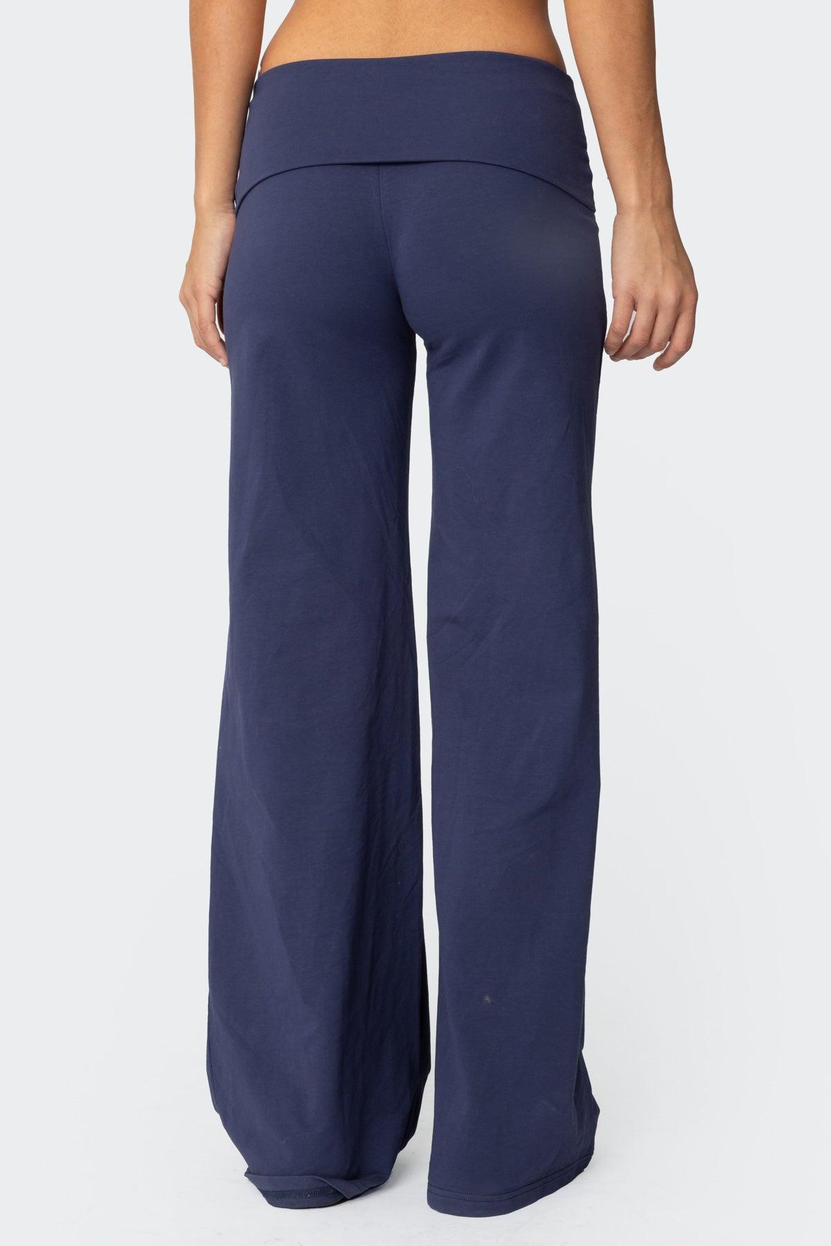 Wide Leg Fold Over Pants Product Image