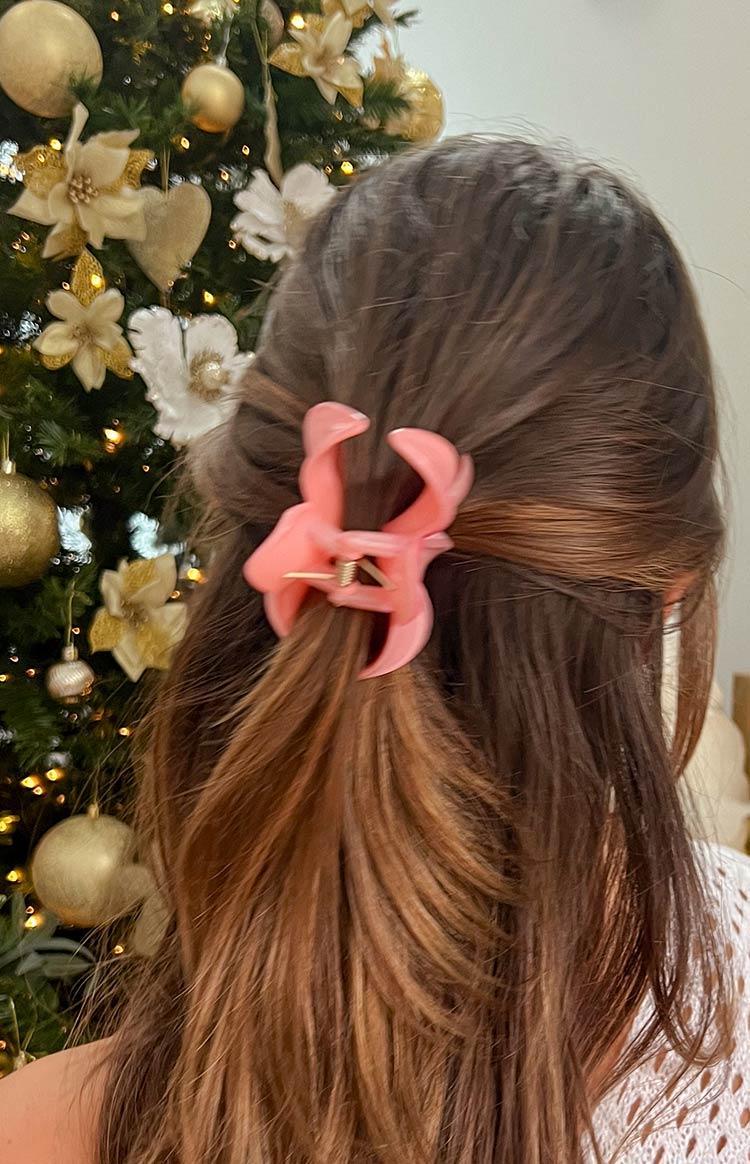 Frangipani Pink Flower Clip Product Image