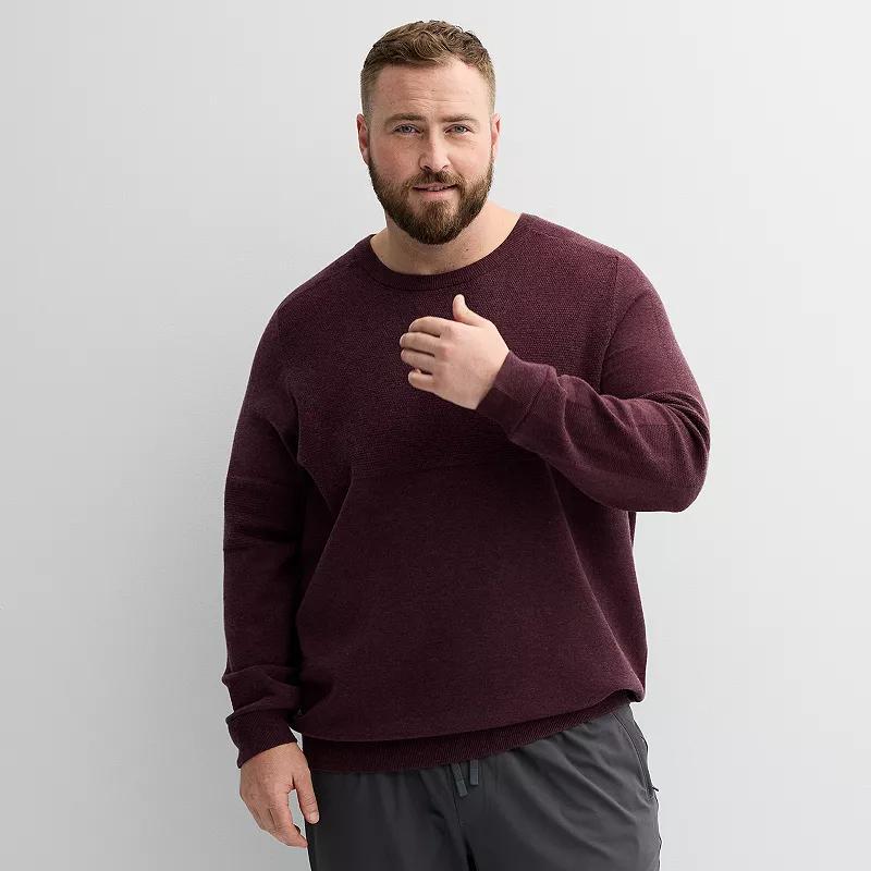 Big & Tall FLX Commuter Crewneck Sweater, Mens Red Product Image