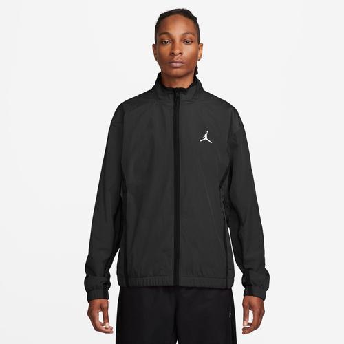 Jordan Mens Jordan Essential HBR Woven Jacket - Mens Black/Black/White Product Image