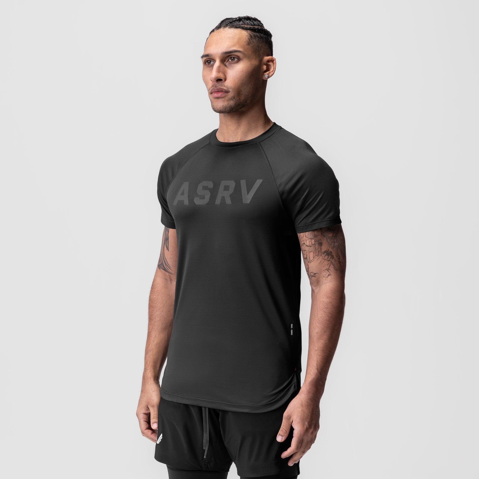 0660. AeroSilver® Established Tee - Black "RP" Male Product Image