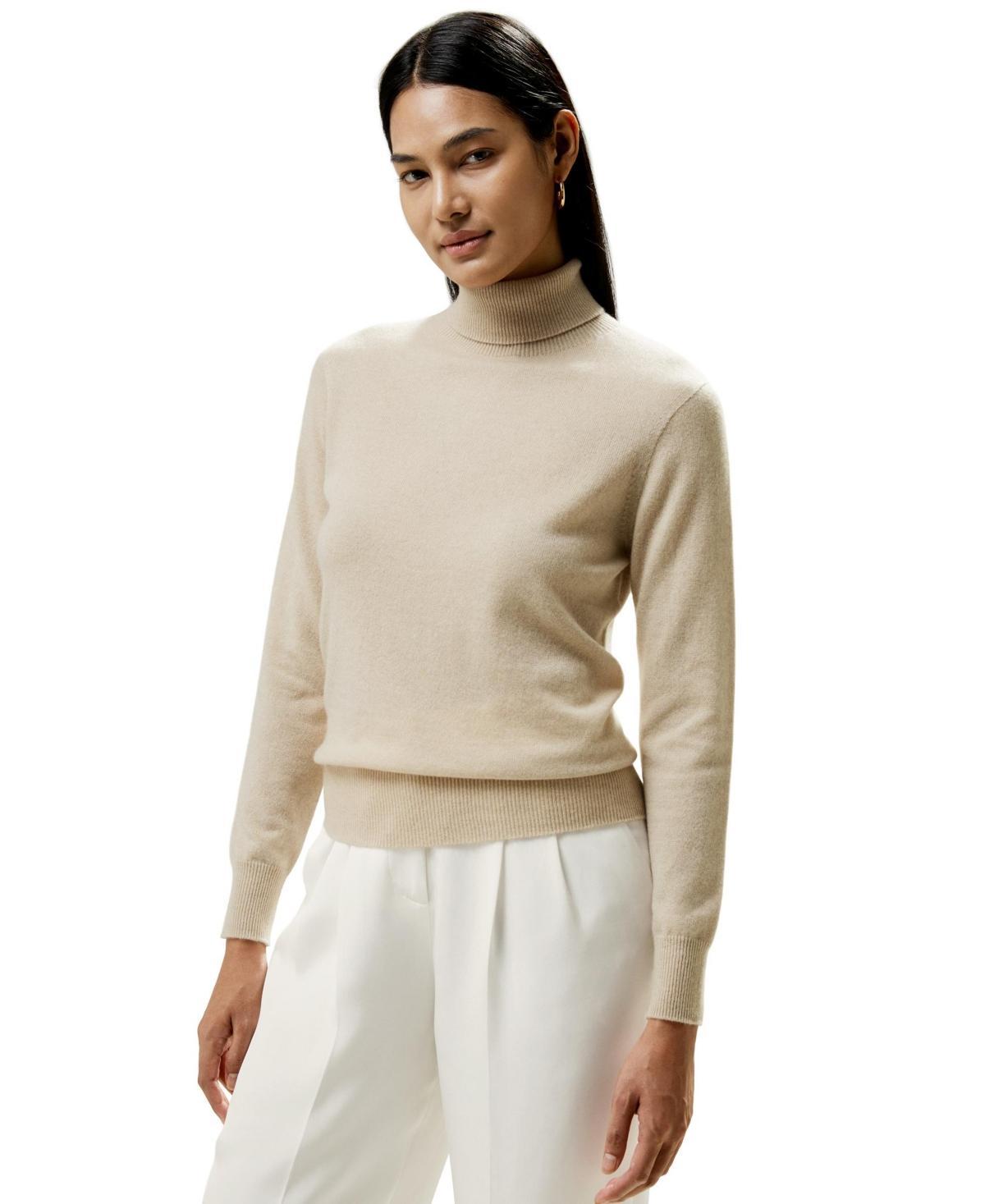 Lilysilk Womens Pure Cashmere Turtleneck Sweater For Women Product Image