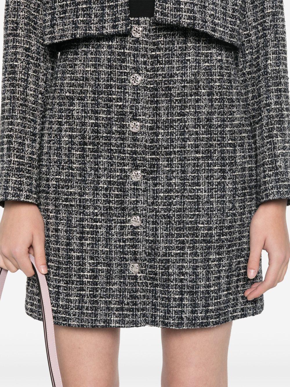 layered tweed mini dress Product Image