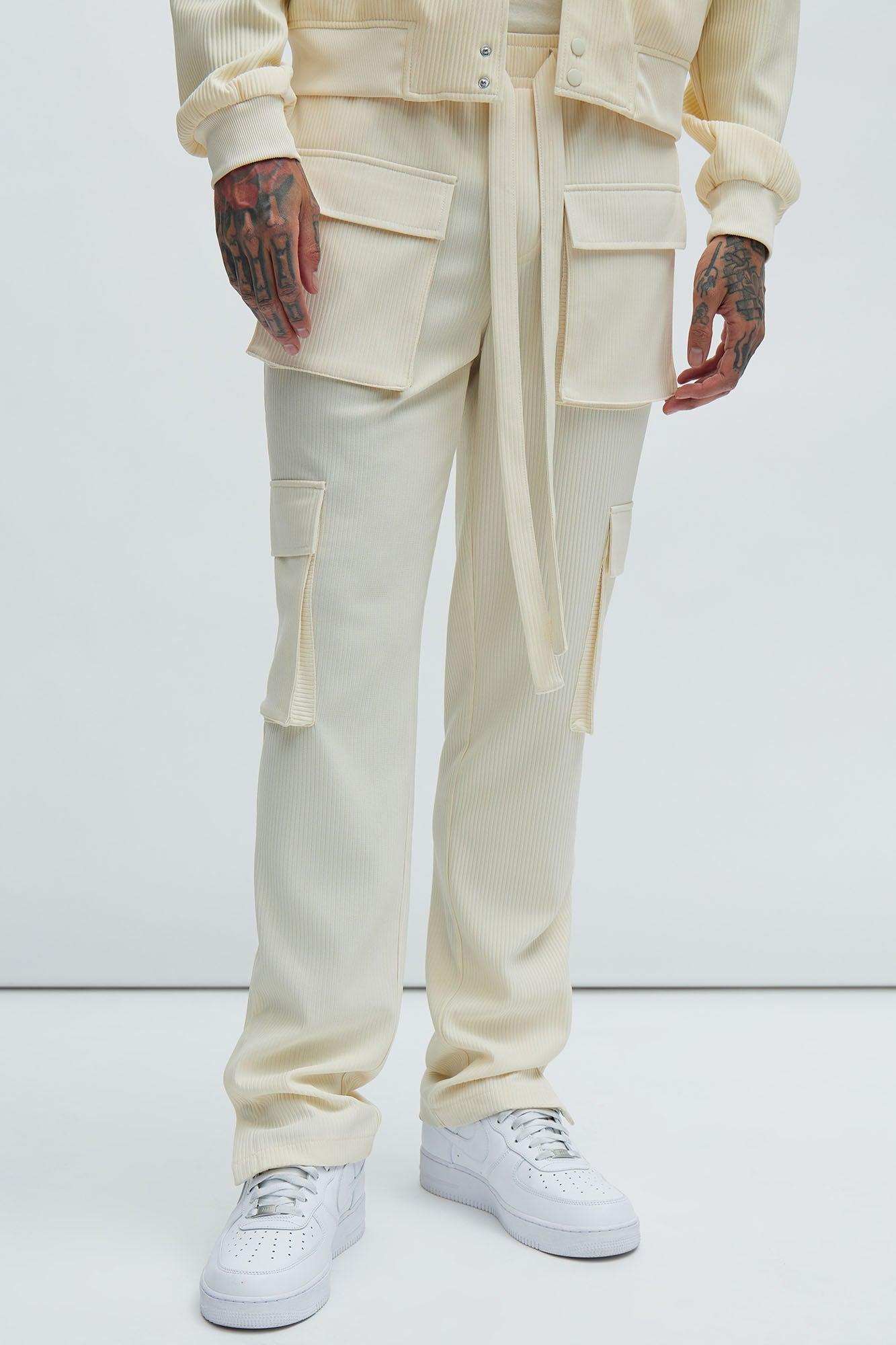 Show Up Snap Cargo Pants - Off White Product Image