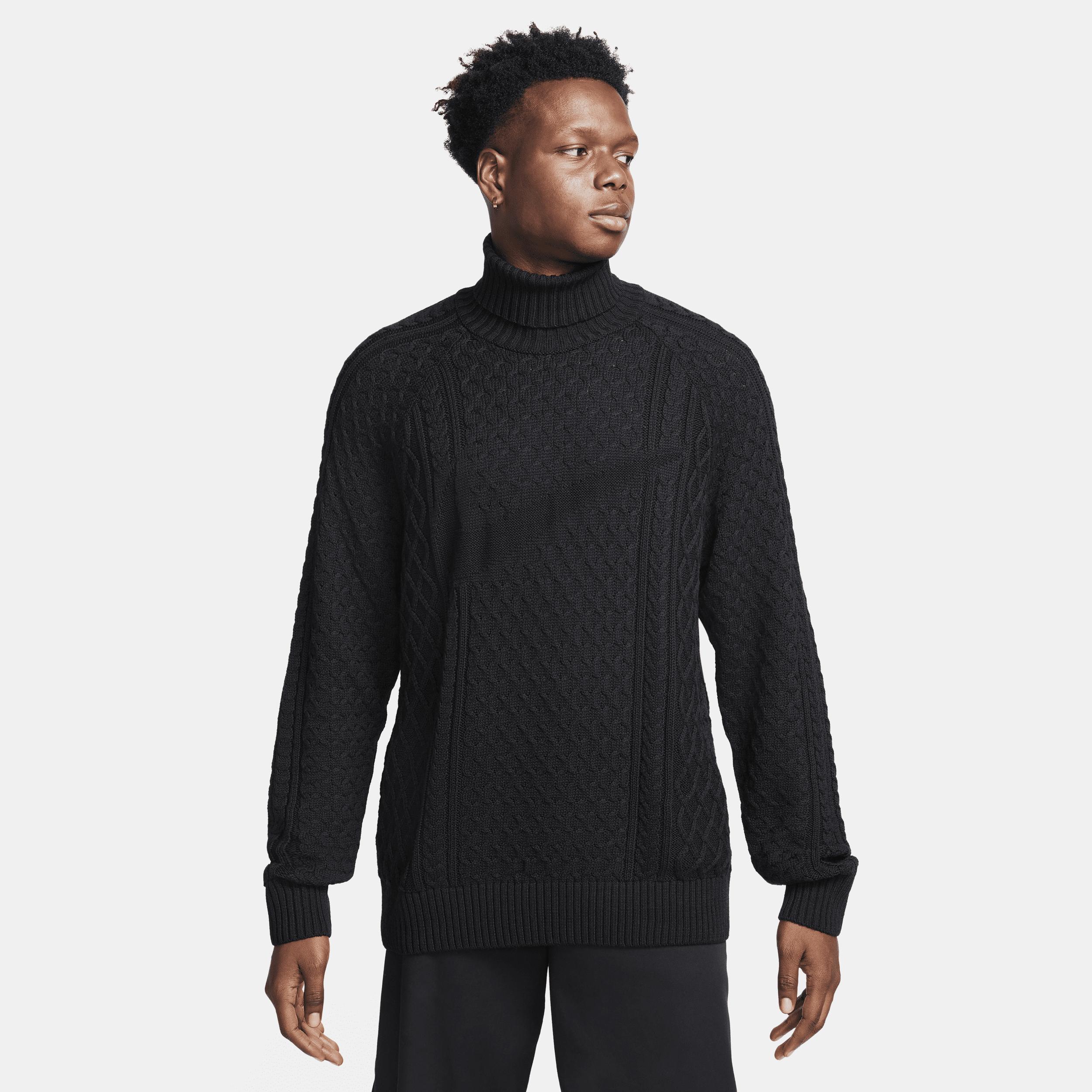 Nike Men's Life Cable Knit Turtleneck Sweater Product Image