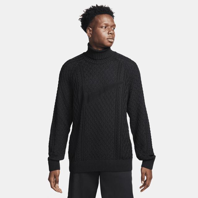 Nike Men's Life Cable Knit Turtleneck Sweater  Product Image