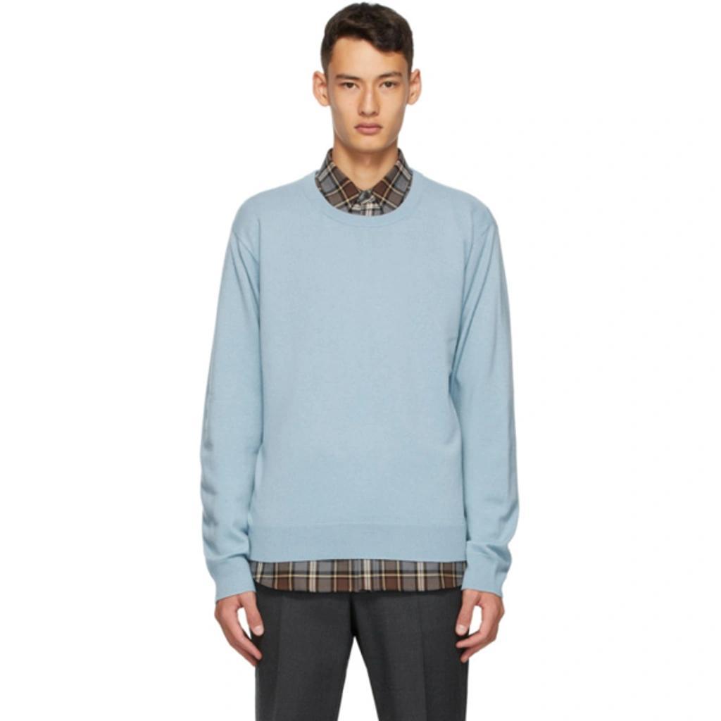 Blue Cashmere Sweater In Light Blue Product Image