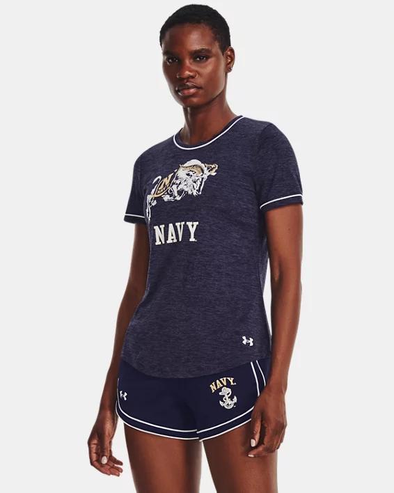 Women's UA Tech™ Twist Gameday Collegiate Short Sleeve Product Image