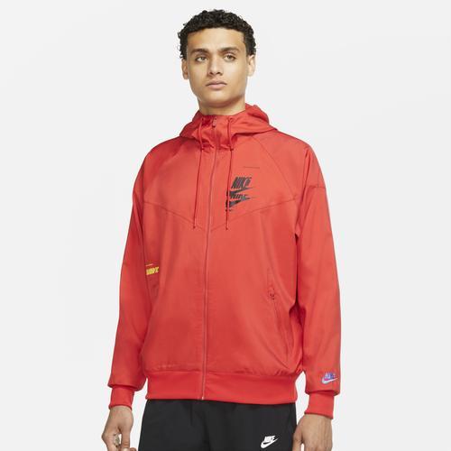 Nike Mens SPE+ Woven Windrunner MFTA Jacket - Red/Blue Product Image