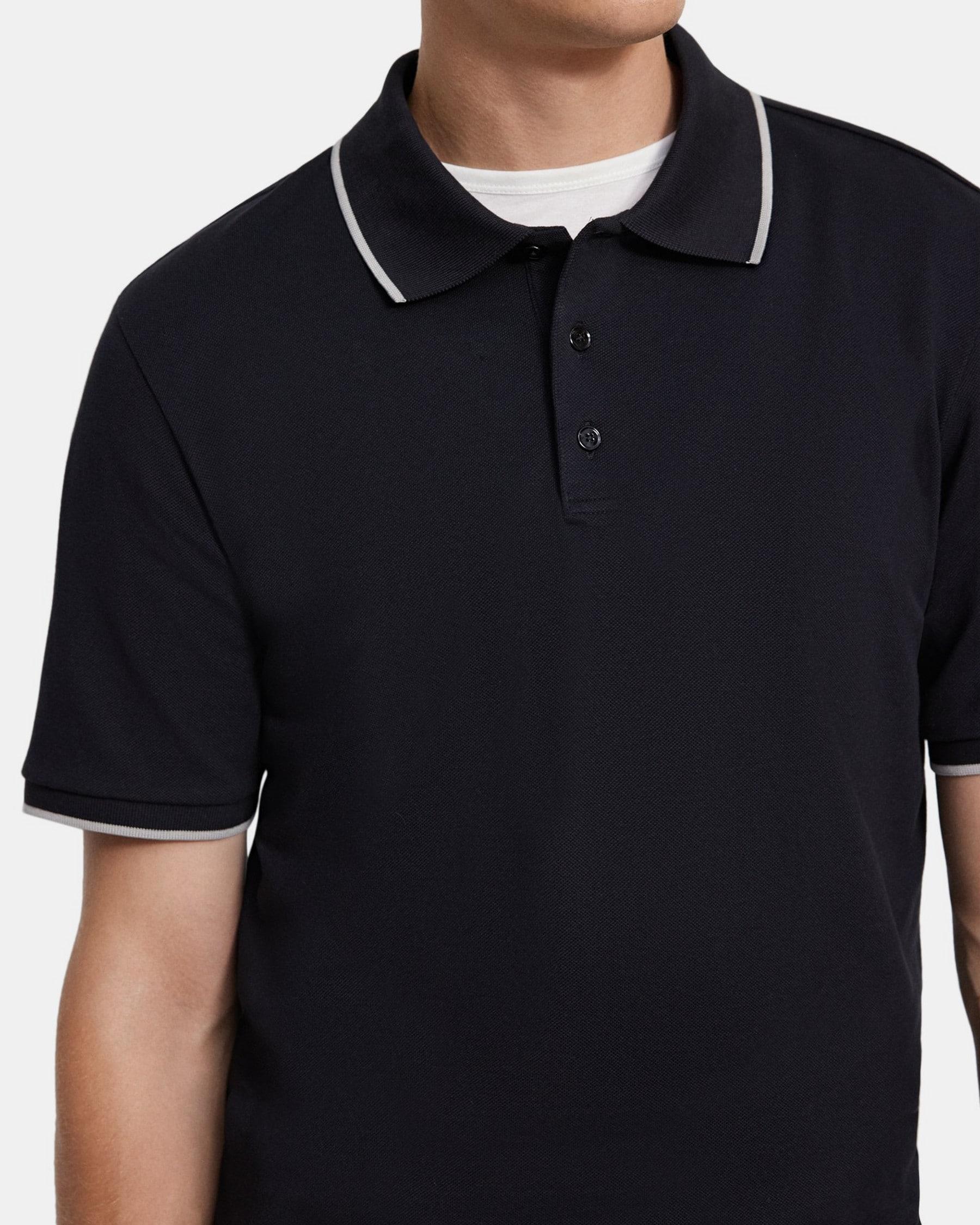 Relaxed Polo Shirt in Cotton Piqué Product Image