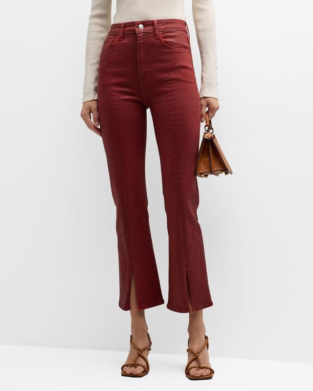 Womens Mira High-Rise Crop Flare Pants Product Image