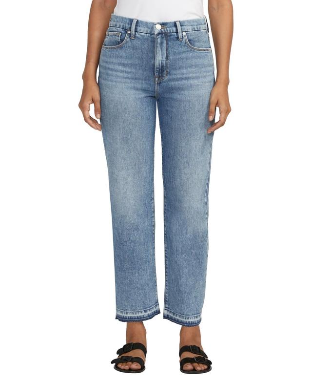 JAG Rachel High Waist Release Hem Tapered Slim Fit Jeans Product Image