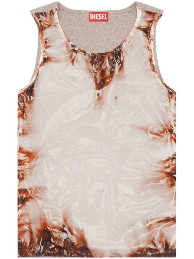 T-lifty-burn-art Tank Top In 9cba Product Image