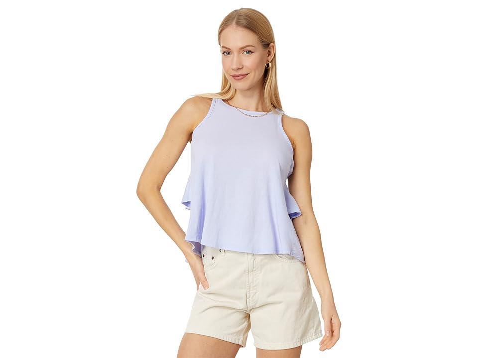 bobi Los Angeles Ruffle Back Tank (French Lilac) Women's Clothing Product Image