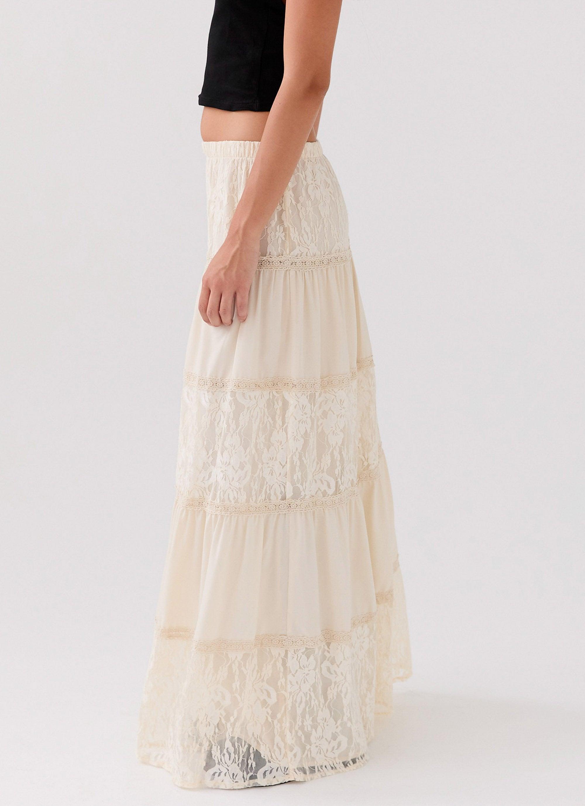 Loretta Maxi Skirt - Ivory Product Image