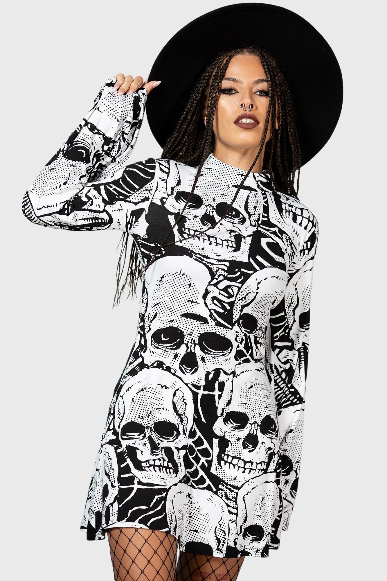 Skeleton Season Mini Dress Female Product Image