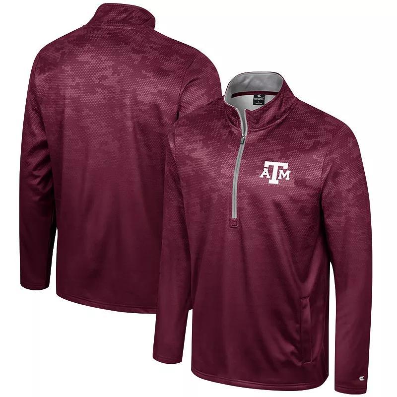 Mens Colosseum Maroon Texas A&M Aggies The Machine Half-Zip Jacket Product Image